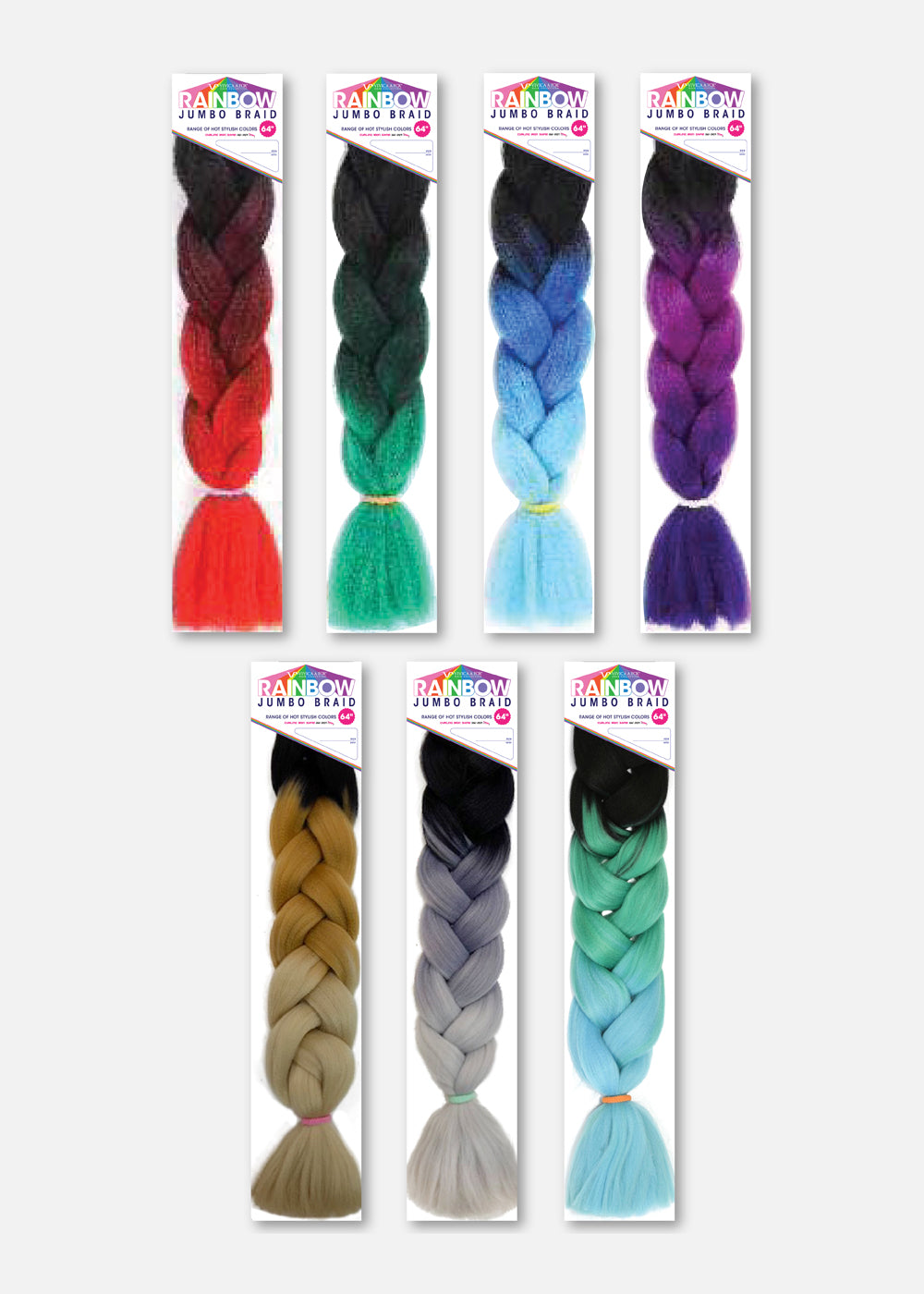 Rainbow Jumbo Braid 3T image 1