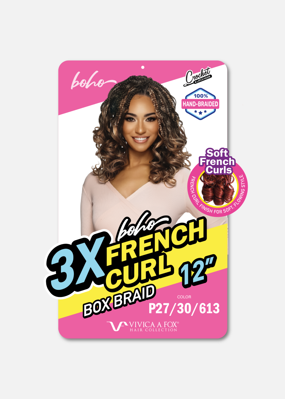 3X BOHO French Curl Box Braid 12”