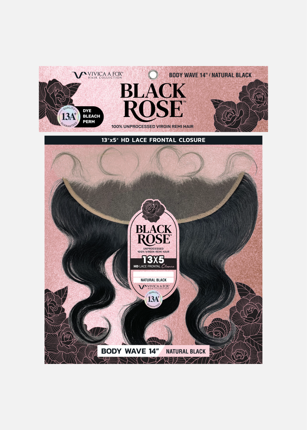 BLACK ROSE 13x5 HD Closure- Body Wave