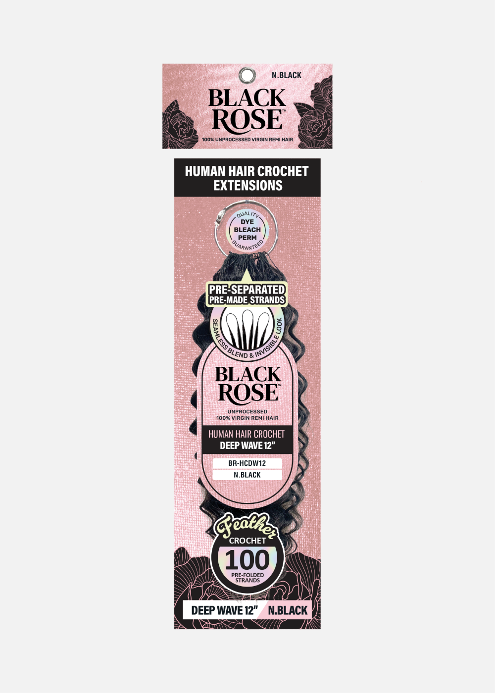 BLACK ROSE HH Crochet Extension- Deep Wave