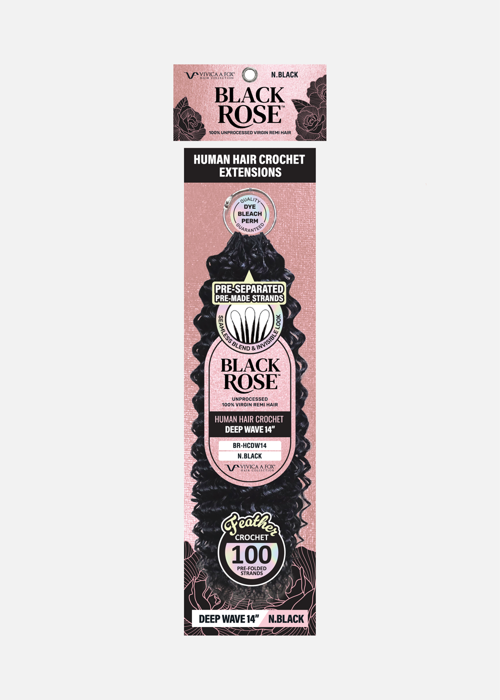 BLACK ROSE HH Crochet Extension- Deep Wave