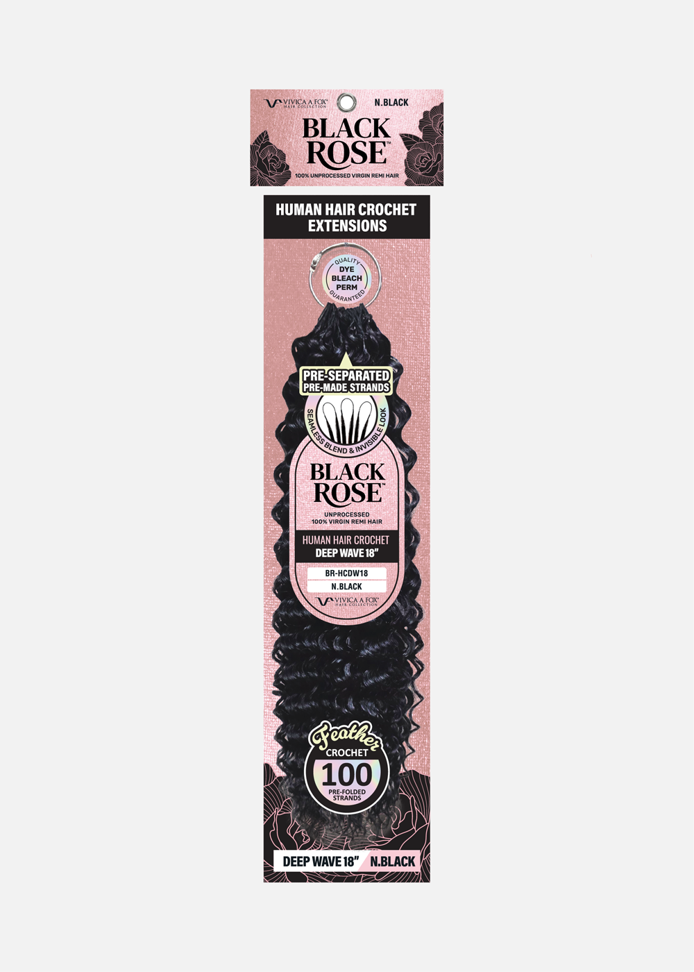 BLACK ROSE HH Crochet Extension- Deep Wave