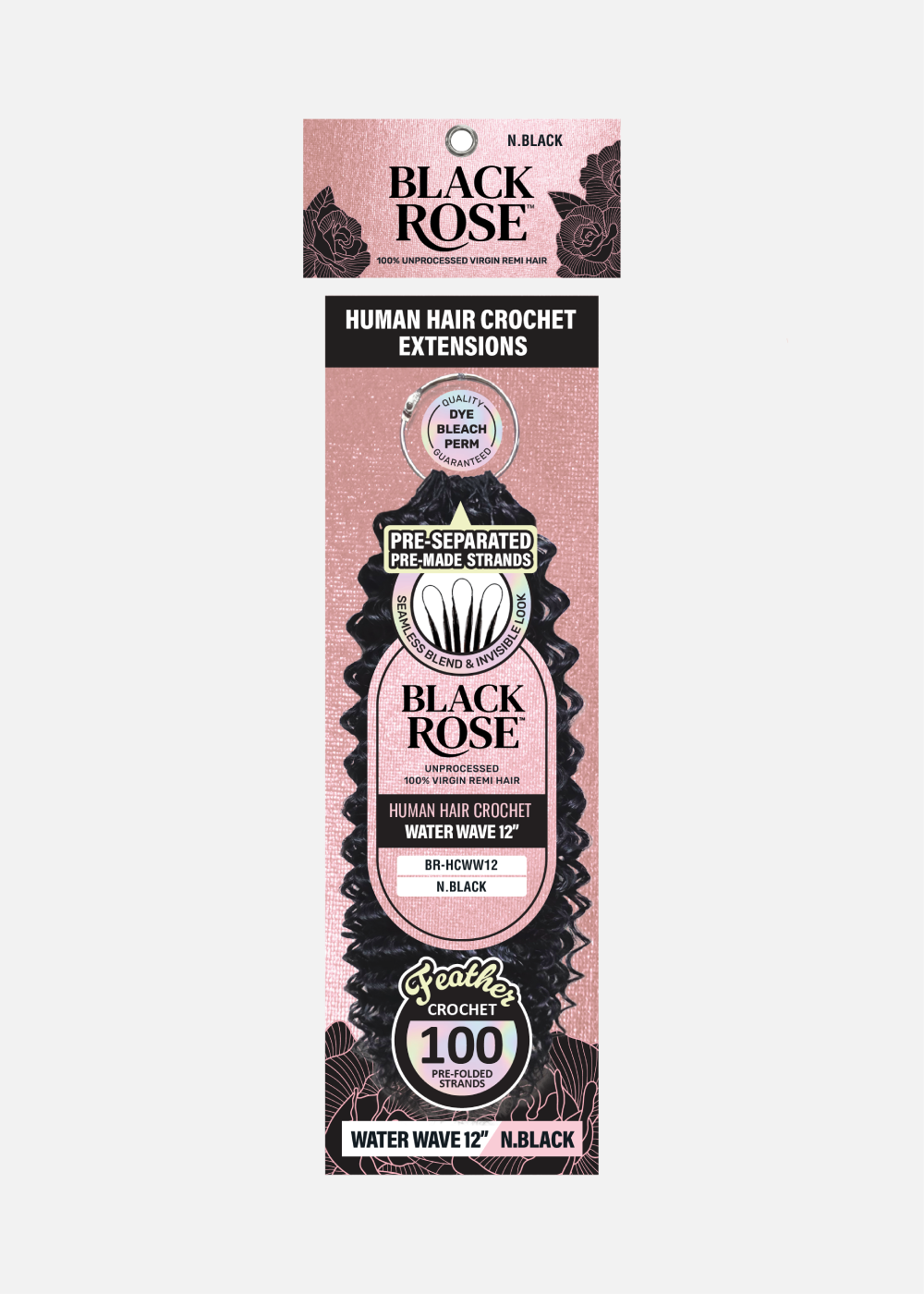 BLACK ROSE HH Crochet Extension- Water Wave