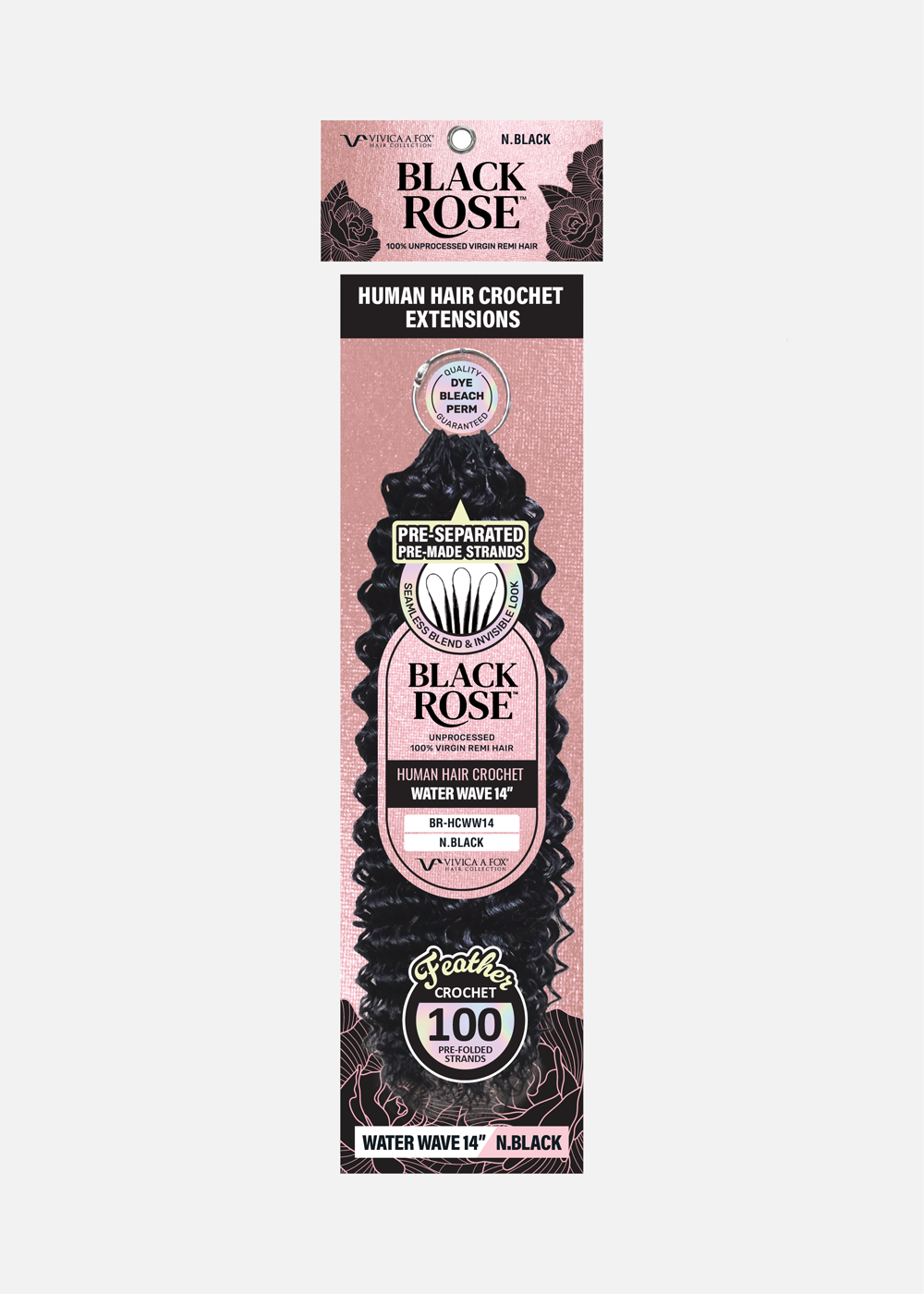 BLACK ROSE HH Crochet Extension- Water Wave