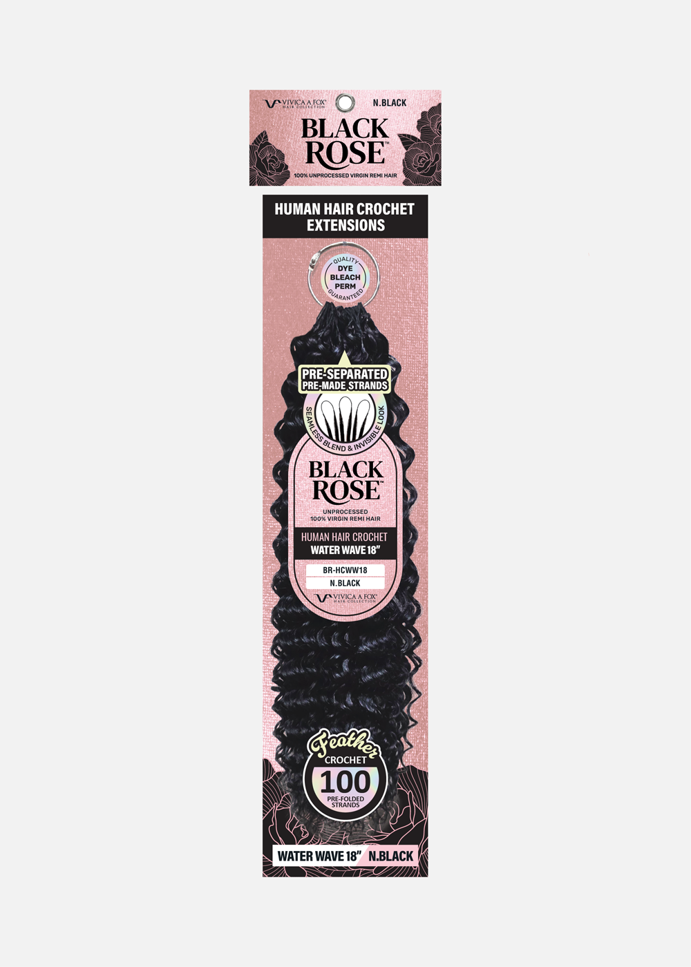 BLACK ROSE HH Crochet Extension- Water Wave