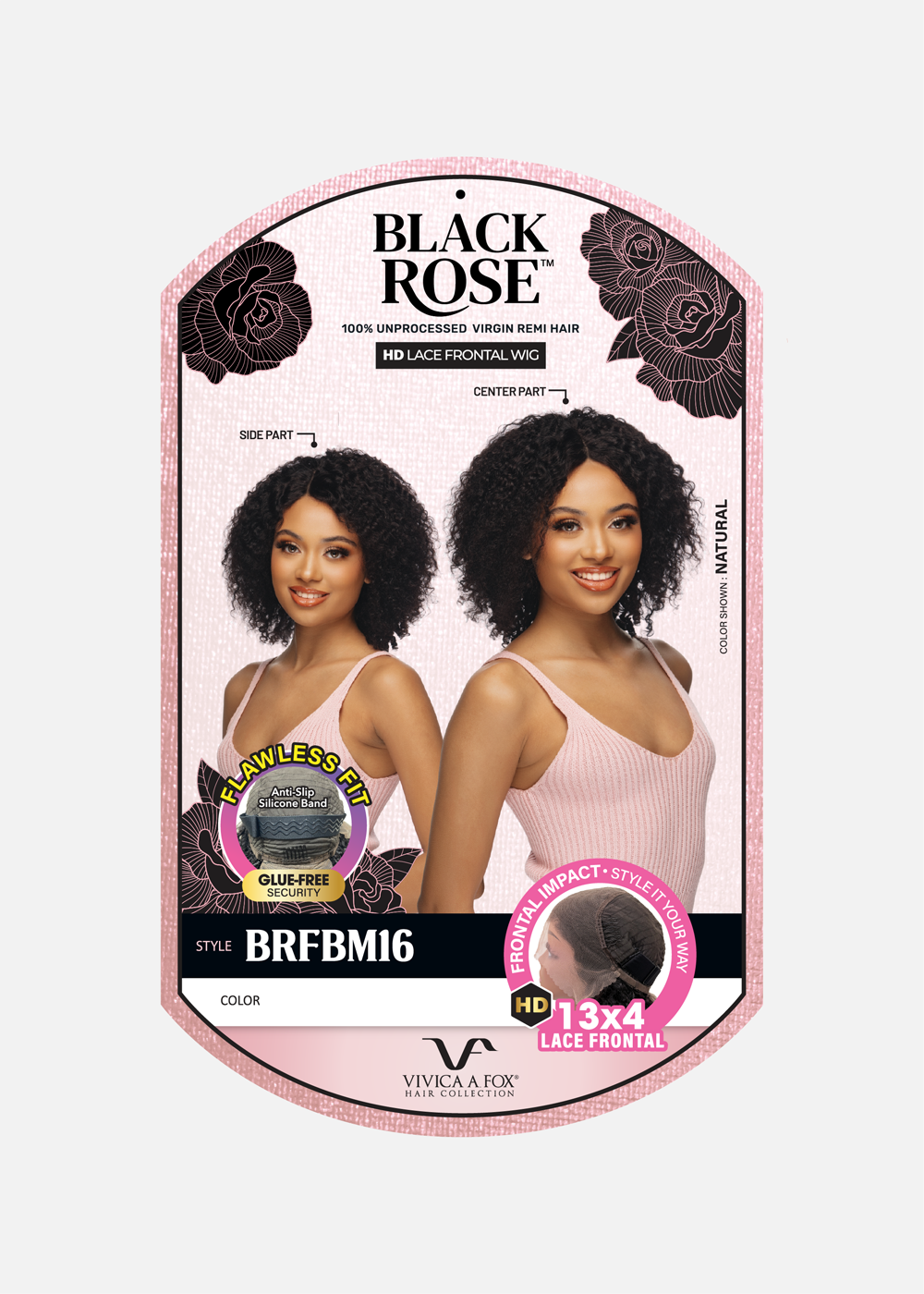 BLACK ROSE Burmese Curly 16"