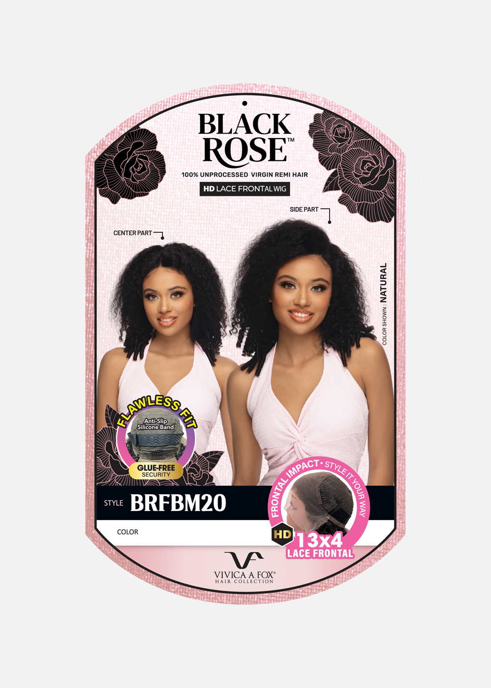 BLACK ROSE Burmese Curly 20"