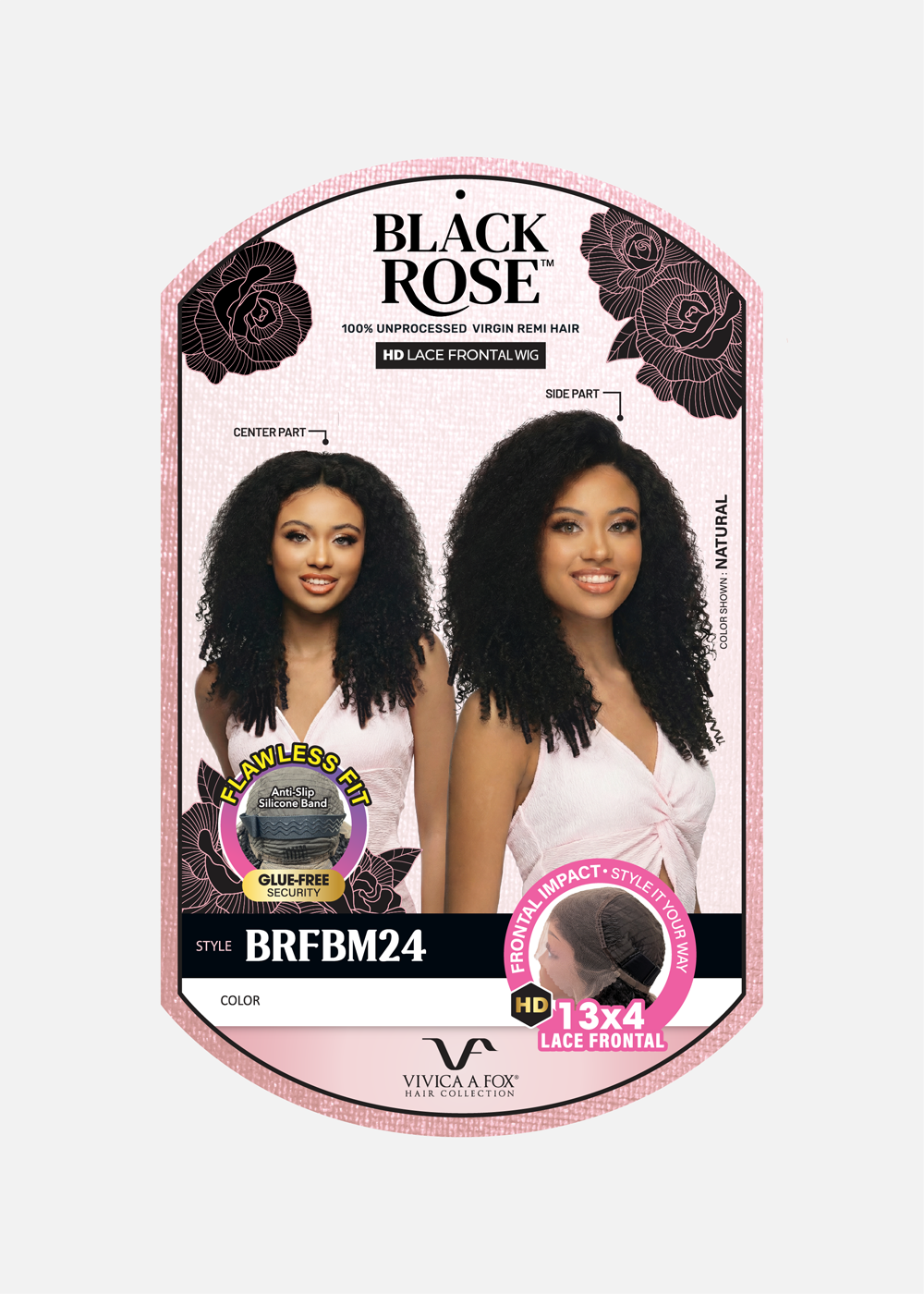 BLACK ROSE Burmese Curly 24"