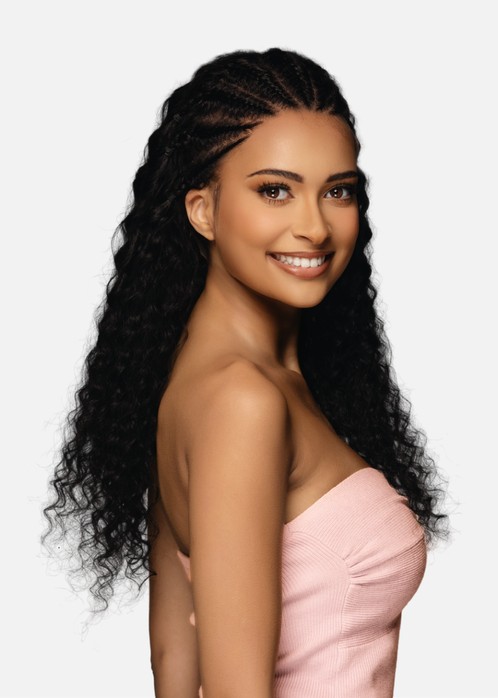 BLACK ROSE Braided Deep Wave 24"