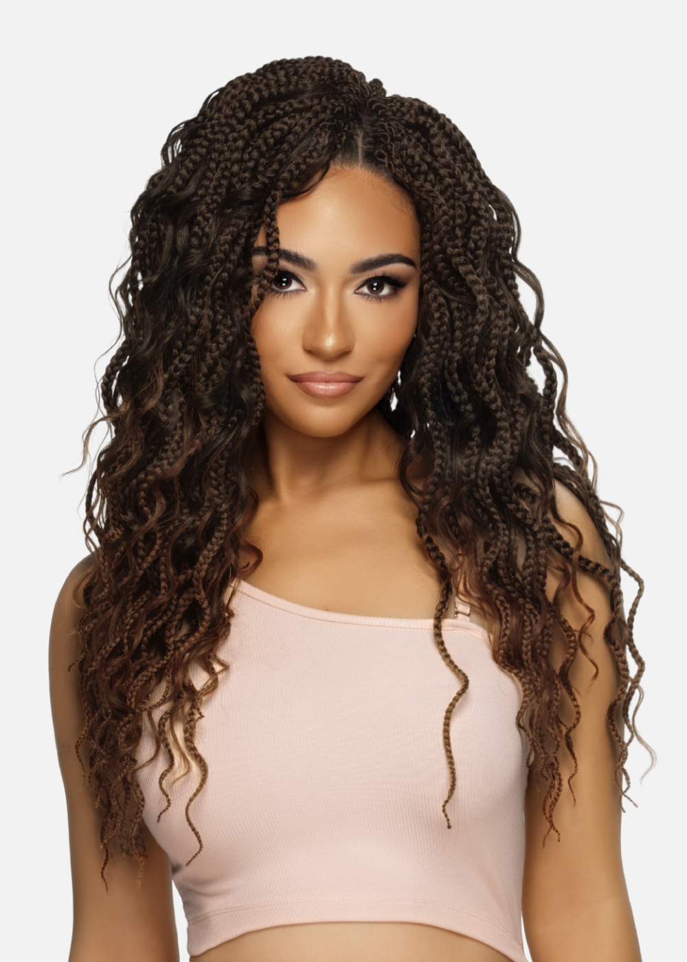 3X CURLY BOHO BOX BRAID 18”