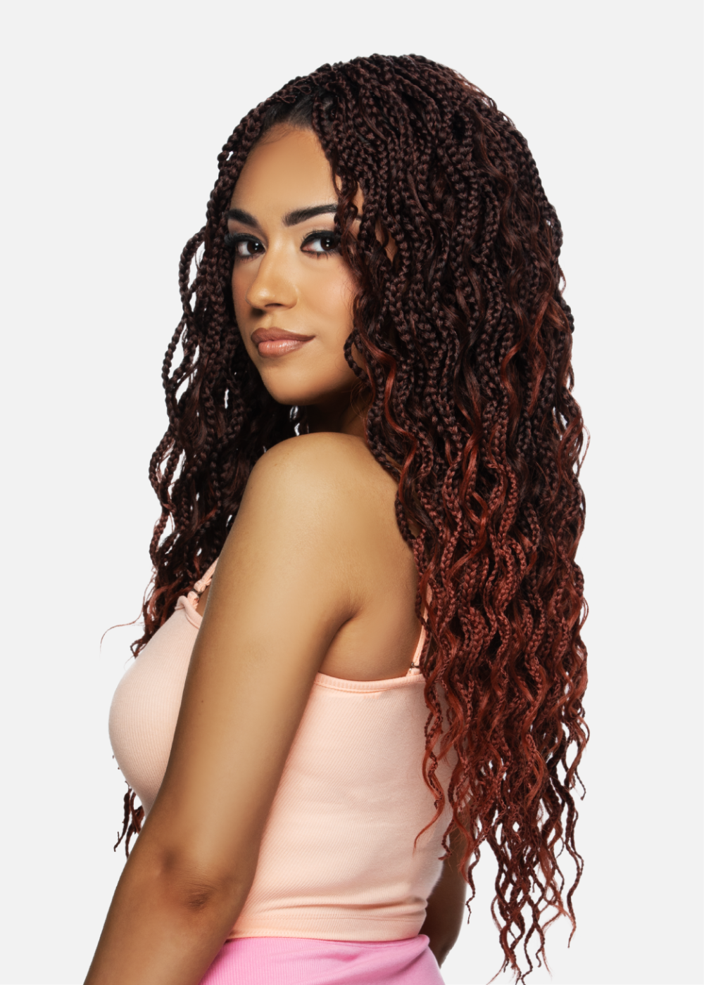 3X CURLY BOHO BOX BRAID 18”