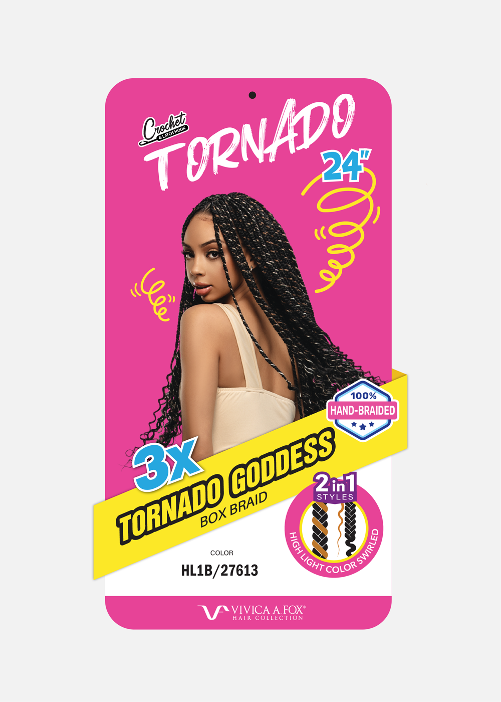 3X Tornado Goddess Box Braid 24" image 5